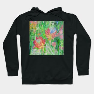 Abstract Protea tropical garden Hoodie